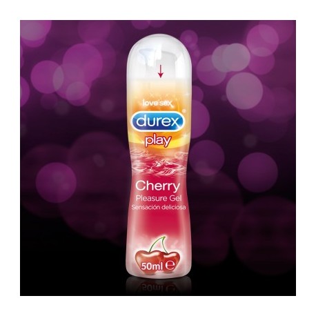 Durex play love sex gel lubricante cherry, sensación deliciosa,  50 ml