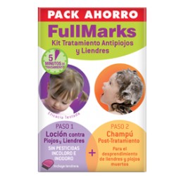 FullMarks pack ahorro loción + champú antipiojos y liendres + lendrera