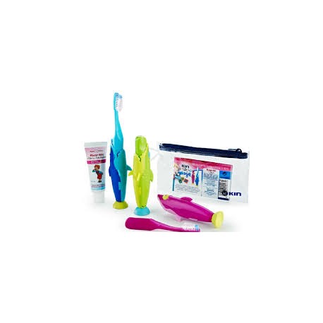 Kin pack de viaje infantil fluor kin cepillo dientes + pasta